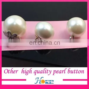 High Quality Wholesale no Scratched Decorative Pearl Button for Clothing thumbnail-3