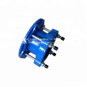 Ductile Iron Universal Wide Range Flange Adaptor for PE Pipes thumbnail-2