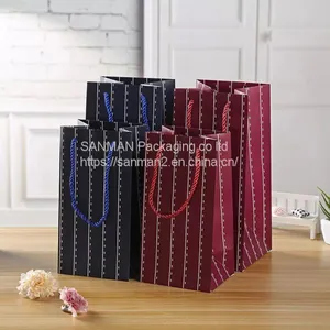 Blue Fashion Person Gift Paper Bag thumbnail-1