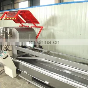 Latest Window and Door Making Machine CNC Control Automatic Double Head Cutting Saw for Aluminum Profile thumbnail-1