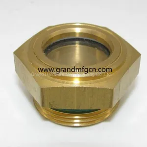 Brass Oil Level Glass Sights for Pumps BSP Pipe Thread 3/4 Inch thumbnail-2
