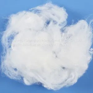 1.4D X 44MM Semi-dull Raw White Virgin Polyester Staple Fiber for Spinning thumbnail-1