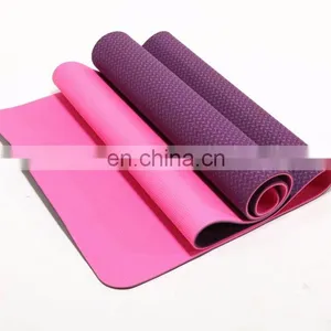 Nontoxic 4~10 mm Purple Tpe Exercise Fitness Non-slip Mat thumbnail-1