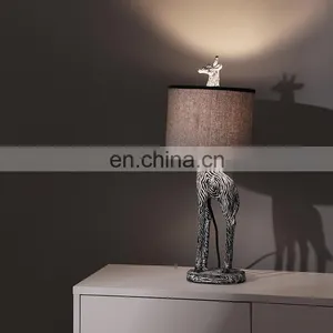Unique Giraffe Animal Shape Vintage Modern Nightstand Desk Lamps for Hotel Bedroom thumbnail-5