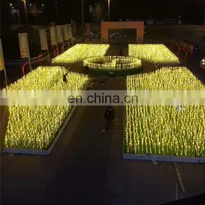 Hot Led Wheat Light Outdoor Decorative Garden Lights Simulation Luminescence Wheat Light ABS Hair Rod Copper Wire Wheat Light thumbnail-5