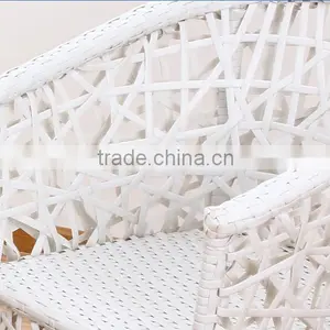 Modern Rattan Garden Furniture, White Outdoor Rattan Furniture With 2 Armchairs, Cheap Wicker Patio Sofa PRT14806 thumbnail-4