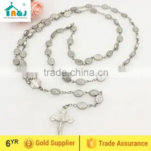 Oval Shape Metal Beads Rosary thumbnail-1
