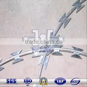 Hot Dipped Galvanized Concertina Razor Barbed Wire Bto-22 thumbnail-1