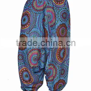 Indian Women Multicolored Printed Harem Pants Trousers Afghani thumbnail-5