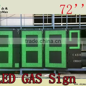 Customize 72'' Big Led Gas Signs Digit Outdoor 7 Segment Led thumbnail-1