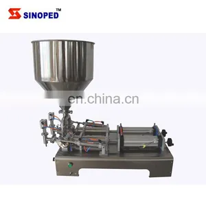 Paste Machine Filling Sauce Bottle Filler Semi Automatic Pneumatic Paste Filler Tomato Sauce Paste Bottle Filling Machine thumbnail-2