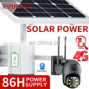 HD 5MP 5X ZOOM Security IP Camera Wireless 3G 4G SIM Card Outdoor PTZ CCTV Surveillance Cam 60W 30AH Battery Solar Panel CamHi thumbnail-2