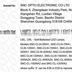 SNC Manufacturer Top Quality UL CUL Certified E39 Led Corn Light 100W 5 Years Warranty thumbnail-6