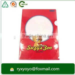 Carton Printed a4 Size L Shape Plastic File Folder for Promotion Gift thumbnail-6