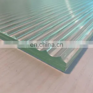 Ribbed Laminated Tempered Glass Fluted Laminated Glass 5+5mm or 6+6mm thumbnail-3
