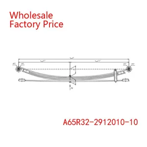 A65R32-2912010-10 GAZ Black Rear Leaf Spring Wholesale For GAZ thumbnail-2