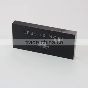 Transparent Lucite Sign Block Lucite Logo Block thumbnail-1
