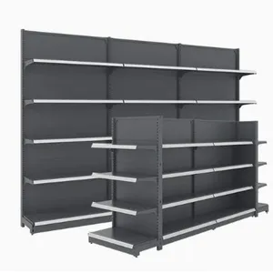 Convenience Store Design Perforated Adjustable Display Stand Shelves thumbnail-5