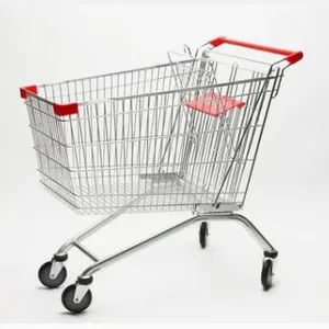 Asian Style Shopping Zinc Plated Trolley With Plastic Accessories thumbnail-2