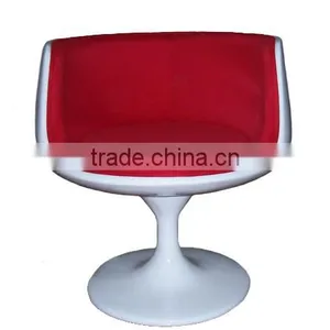 Swivel Fiberglass Cognac Chair thumbnail-1