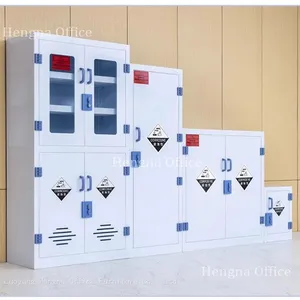 Anti-Corrosion PP Chemical Safety Cabinet for Strong Acid and Base Storage, Polypropylene Lab Cabinet With PP Ventilation Holes and Double Locks thumbnail-5