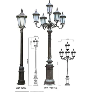 Aluminum Landscape Lamp | Pole Top Light WD-T202 | 5 Heads Available | LED Module | IP55 thumbnail-1