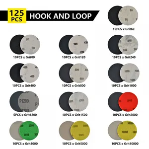 Local Stock High Quality 138pcs Car Foam Polishing Pad Kit With 1000-2000 Grit for Car Bodies Detailing 3inch Hook&Loop Backing thumbnail-3