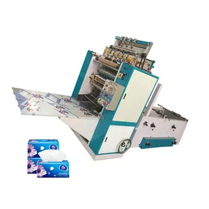 Fully Automatic High-speed PLC-controlled V-Folding Embossing Facial Tissue Machine Production Line With Engine & Gear thumbnail-1