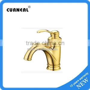 Wash Basin Mixer Tap Gold-plated Bathroom Faucet Golden Bathroom Faucet thumbnail-1