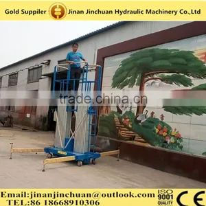 Hot Sale Aerial Working Double Mast Aluminum Alloy Lift Platform thumbnail-4