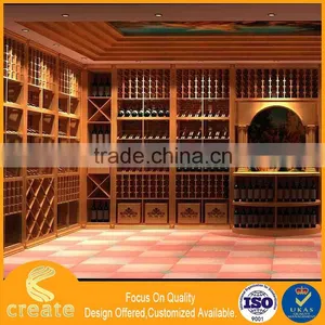 Customized Wooden Special House Design for Wine Display Stand Cabinets & Case From China Factory thumbnail-2