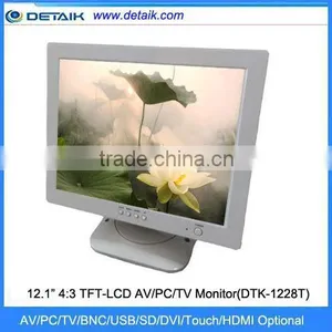 DTK-1228T 12.1 Inch 4:3 TFT LCD 3 in 1 AV / PC / TV Monitor thumbnail-1