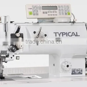 Typical GC20666-D2T3 Double Needle Compound Feed Auto-Trimming Lockstitch Industrial Sewing Machine Quality Choice thumbnail-1