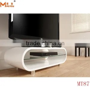 High Gloss Wood Oval Shape tv Stand thumbnail-1