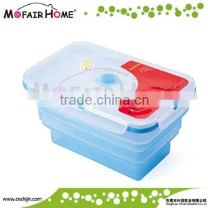 Rectangle Foldable Silicone Lunch Boxes thumbnail-1