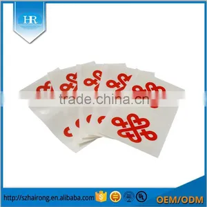Custom Red Brand Adhesive Logo Label thumbnail-3
