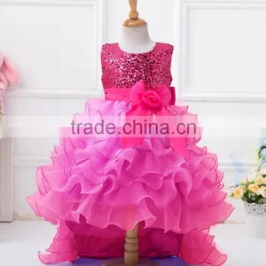 Mix Sizes and Styles Wedding Dresses Kids Girl Dress Soft Chiffon Flower Girl Pettiskirt Wedding Wholesale Dress thumbnail-2