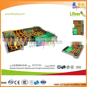 Guangzhou NEW STYLE Kids Toy Indoor Soft Trampoline Playground Equipment thumbnail-2