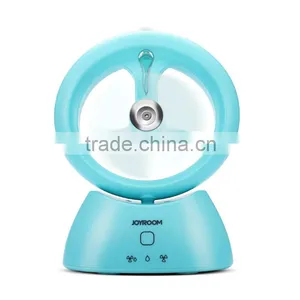 Joyroom F101 Quiet Gentle Huimidifying Rechargeable Electronic Fan 1000mAh Mini 75 Degree Rotation Fan Humidifier thumbnail-2