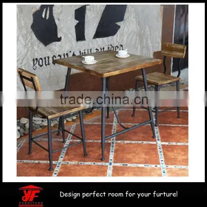 Modern Wooden Used Coffee Shop Table and Chairs Set thumbnail-1