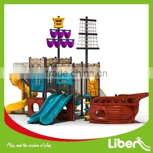Pirate Ship Commercial Kids Outdoor Plastic Playground Equipment LE.HC.002 thumbnail-1