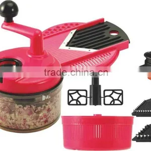 PP+ABS+S/S 21.5*18*24 High Quality Kitchen Food Processor/multifunctional Food Processor/manual Food Processor thumbnail-1