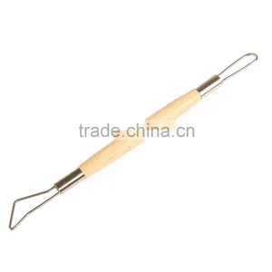 High Quality Professional Wood Handle Pottery Clay Modeling Clay Tools thumbnail-3