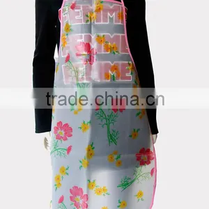 NEW DESIGN PRINTING FLOWERS AND PLANT WATERPROOF KITCHEN PEVA APRON thumbnail-1