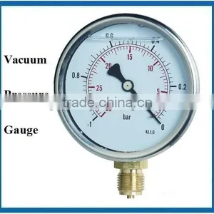 Stainless Steel Bourdon Tube Negative Pressure Gauge Manufacturer thumbnail-1