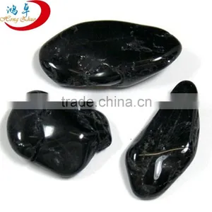 Wholesale Black Obsidian Tumbled Gemstone Loose Beads thumbnail-1