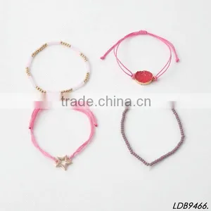 Star Pendnat Druszy Cord Bracelet thumbnail-2
