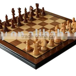 Classic Luxury Wooden Chess Board for Family thumbnail-1
