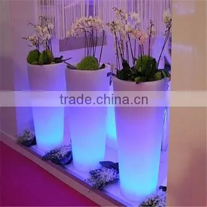 Outdoor Waterproof Garden Led Flower Pot Plastic Led Flower Pot thumbnail-5