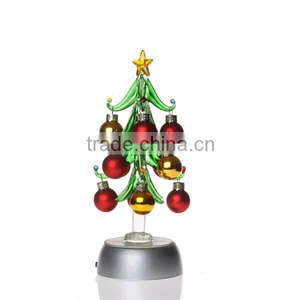 Color Ball Hanging on the LED Glass Christmas Tree thumbnail-1